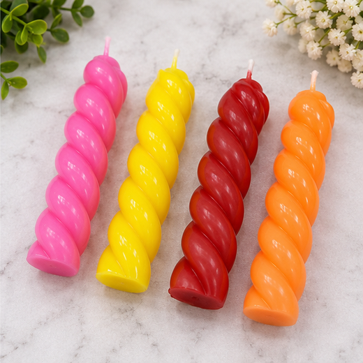 12 Piece Multi Colour Big Twisted Candles🕯️ - Image 4