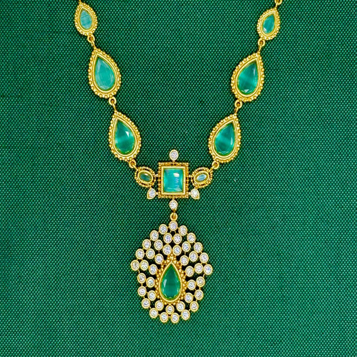 Gold Short Necklace - Image 2