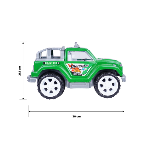 FLYI Monster Army Jeep – Friction Powered Off-Road Toy Car for Kids - Image 4