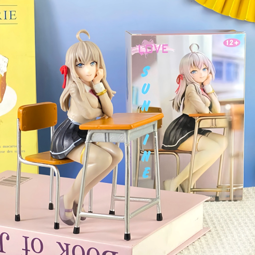 Anime Girl Figure Sitting Pose Beauty Model - Image 4