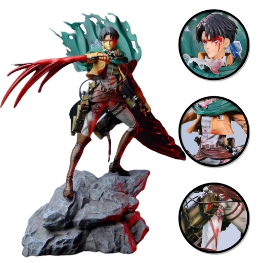 36 Cm Levi Ackerman with 2 blood sword - Image 3