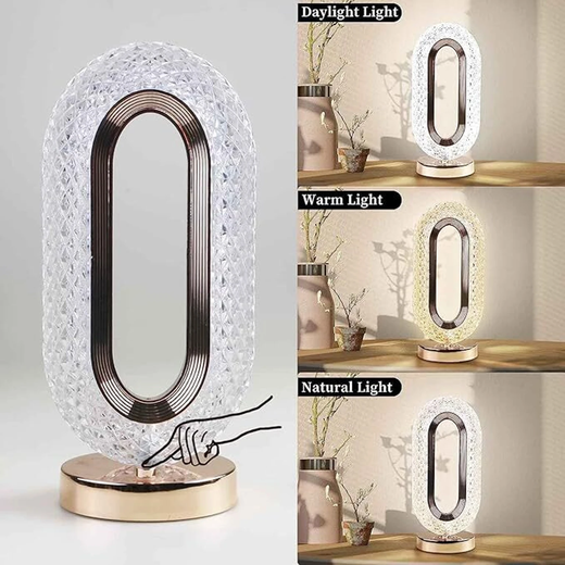 3 Mode Rechargable Crystal LED Lamp (L-003) - Image 3