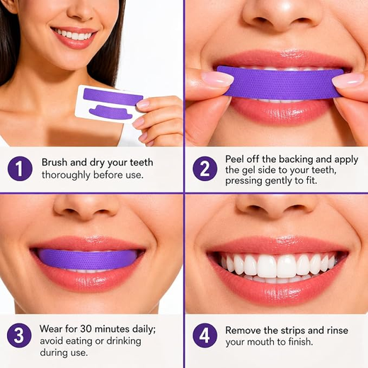 Purple Teeth Whitening Strips (Pack of 1) - Image 2