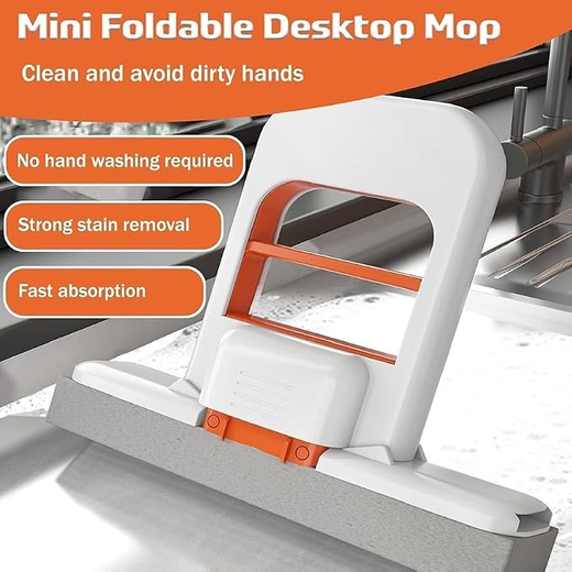 Mini Foldable Desktop Mop - Image 4