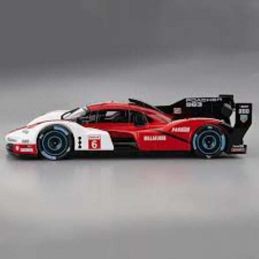 Burago 1:24 Porsche 963 (#6) - White/Red ('24) ('25 Std) - Image 3