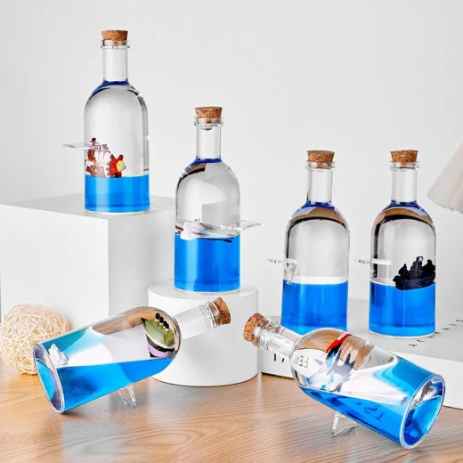 Big Round glass bottle luffy ship showpeice - Image 3