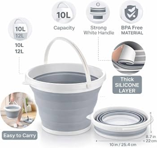 7 Liter Folding Bucket - Image 4