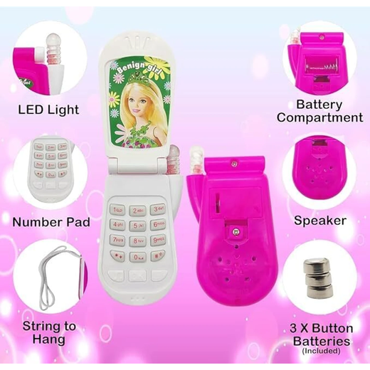 Barbie Kids Mobile Cell Phone Toy for Kids - Image 4