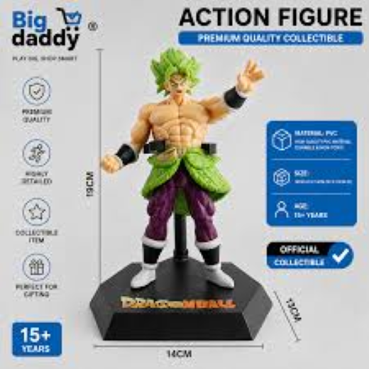 Dbz Brolly Standing fiqure one hand up 19cm