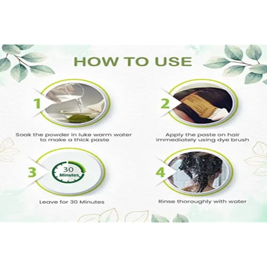 Herbal Black Mehndi For All Hair Type 65gm Pack Of 4 - Image 2