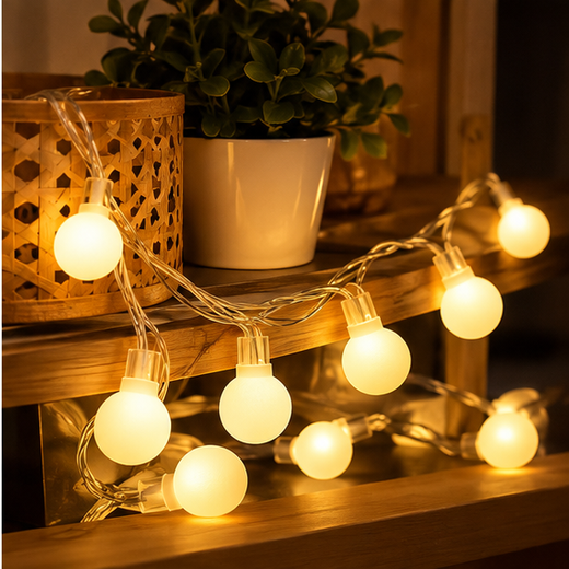 Milky Ball String Light (10 Ball)