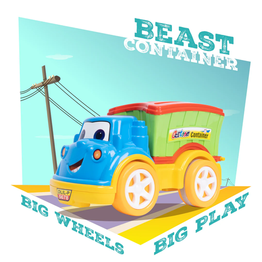FLYI Friction Powered Beast Container Truck Toy(2+ Years)