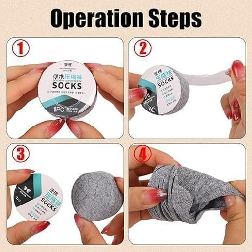 Travel Portable Disposable Cotton Socks - Image 2