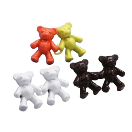 2 Pair Cute Bear Snap Buckles