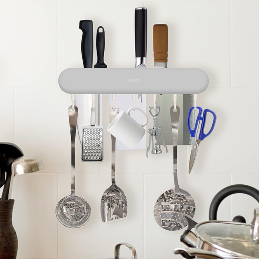 Multifunctional Plastic Easy Installation Utensils Organiser with Hook - Image 4