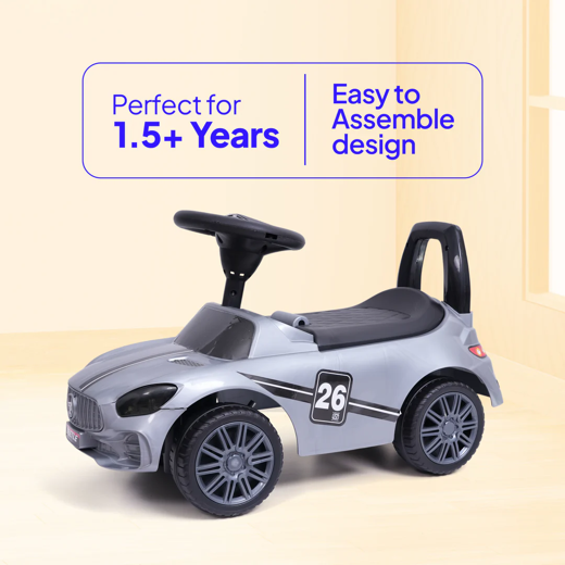 FLYI Beetle Ride-On Car for Kids with Steering Wheel & Backrest - Image 3