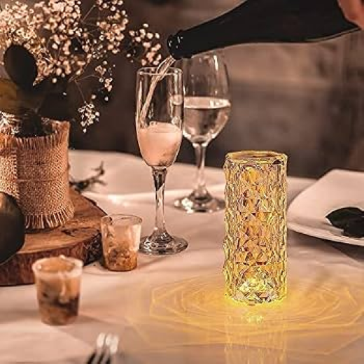 Wireless Crystal Lamp with Remote
