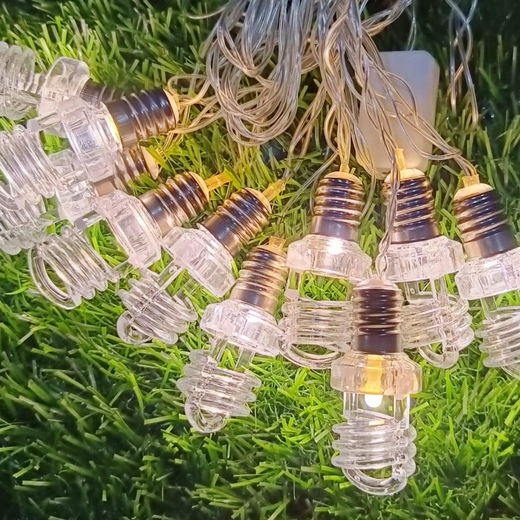 Big Holder Design Crystal Bulb String Light (10 Bulb) ✨💡