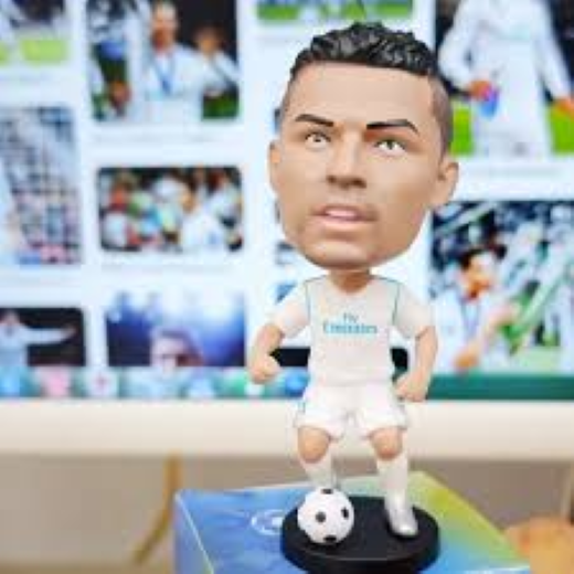 Ronaldo white tshirt premium bobblehead - Image 2