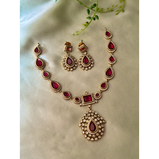 Gold Short Necklace - Image 3
