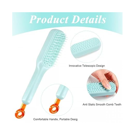 Self-Cleaning Hair Brush Comb - Image 4