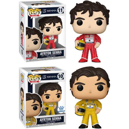 2 pcs - f1 Ayrton Senna pop set net price 160