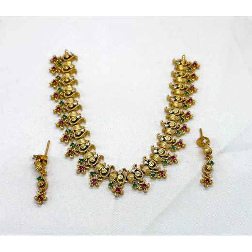 Gold Short Necklace | Artificial Jewellery