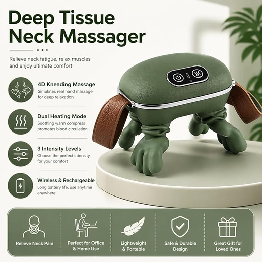Wireless Neck & Shoulder Massager with Heat - Image 2