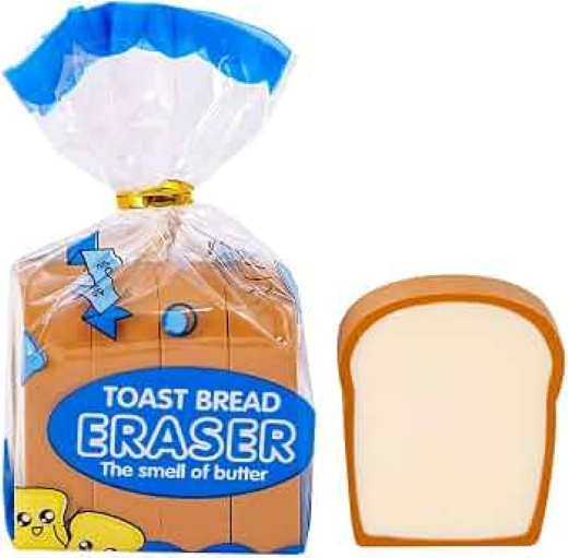 Bread Shape Eraser (Pack Of 4)