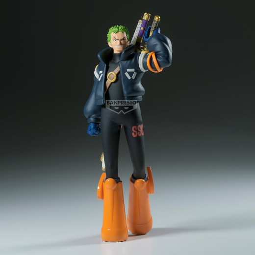 Zoro Masiah Silver jacket blue pants - Image 4