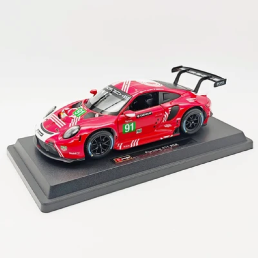Burago 1:24 Porsche 911 RSR LM 2020 (#91) - White/Red ('22) ('22 Std)