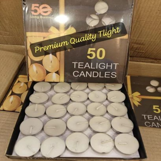 50 Scented Tea Light Wax Candle