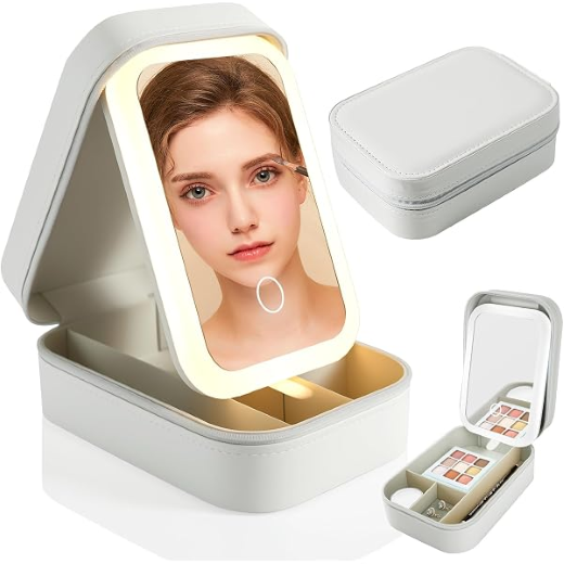 Mirror PU Jewellery Box - Image 4