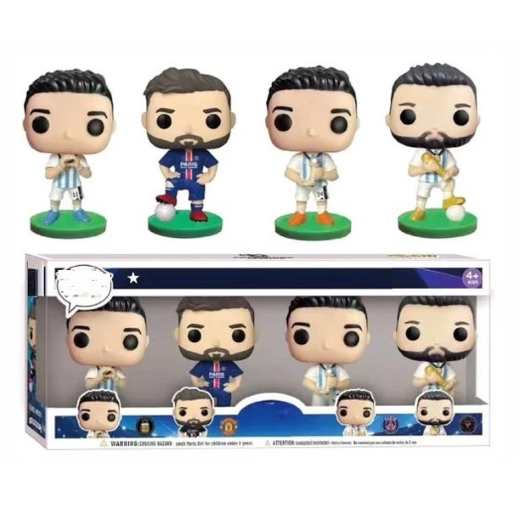 4pcs in 1 box - Soccer player football pop set - Image 4