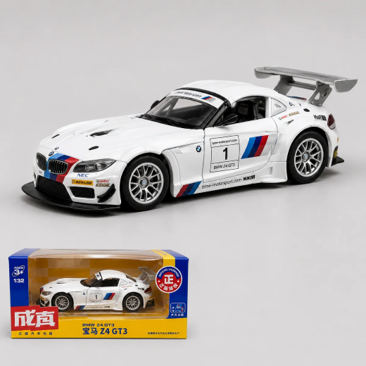Officially Licensed BMW Z4 GT3 1:32 Scale Die Cast Track Car Model