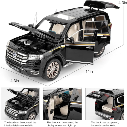 QY Toys-Black Mamba Imported Toyota Land Cruiser 1:32