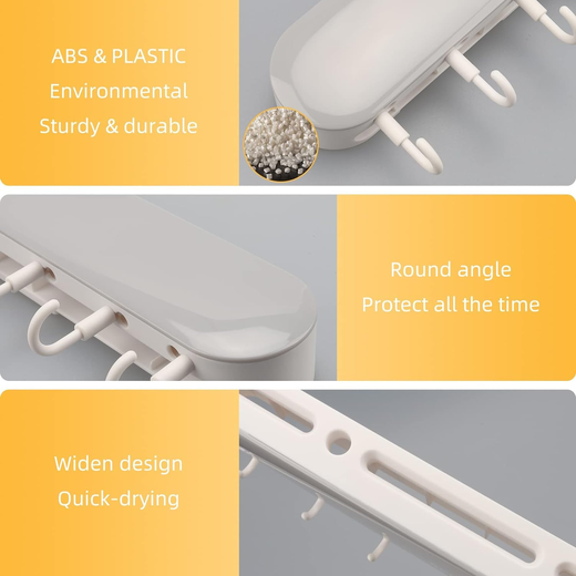 Multifunctional Plastic Easy Installation Utensils Organiser with Hook - Image 2