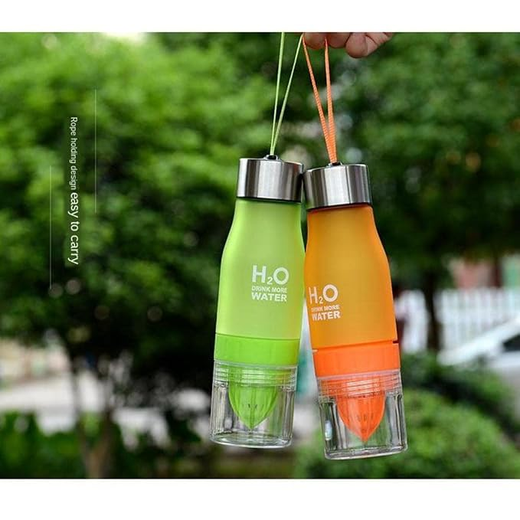 650ml Plastic H2O Water Bottle With Fruit Infuser