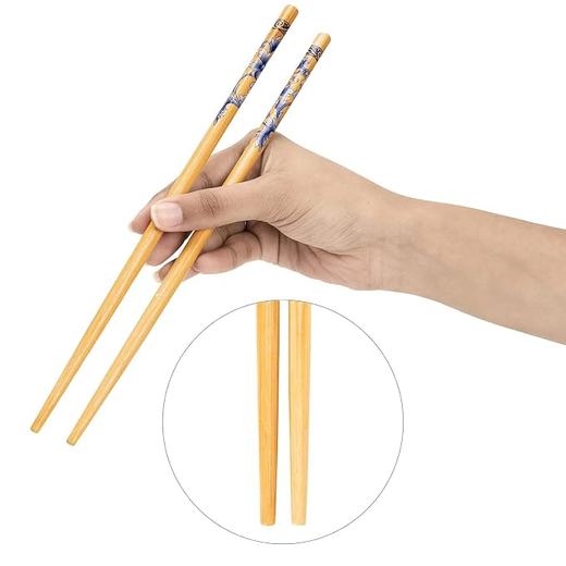 Natural Bamboo Reusable Chopsticks (10 Pairs)