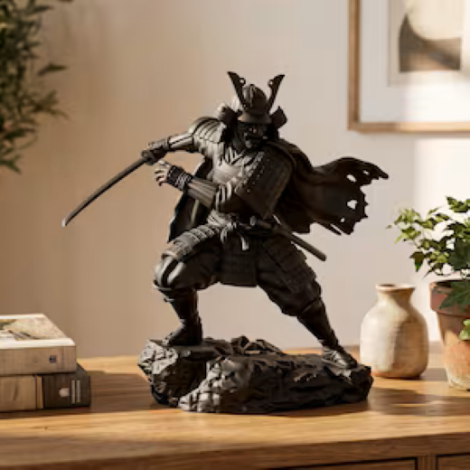 Samurai figure with tiger Action fiqure 23cm - Image 4