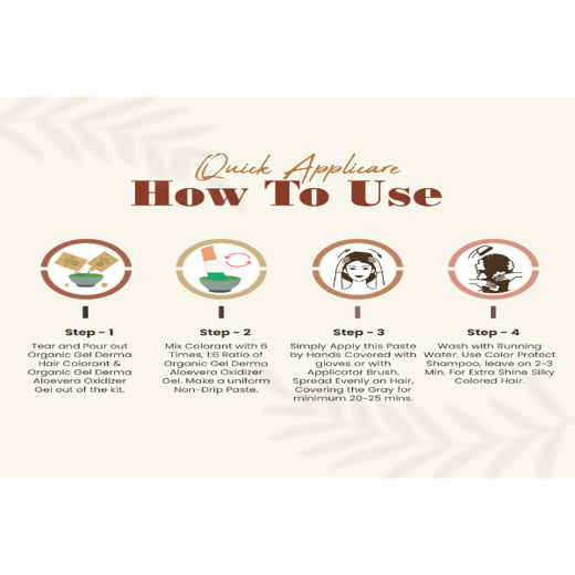 Derma Gel Hair color- 3G Coffee Brown m - Image 2