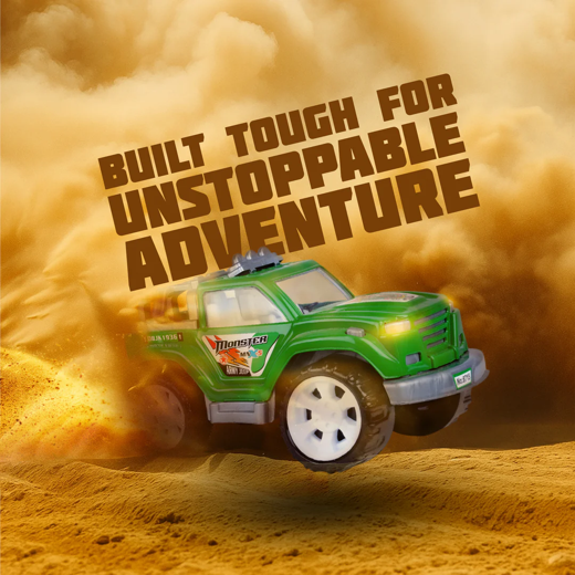 FLYI Monster Army Jeep – Friction Powered Off-Road Toy Car for Kids - Image 2