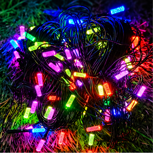 40M Long Fiber Multicolour String Light 82 Bulb (Print 60M)