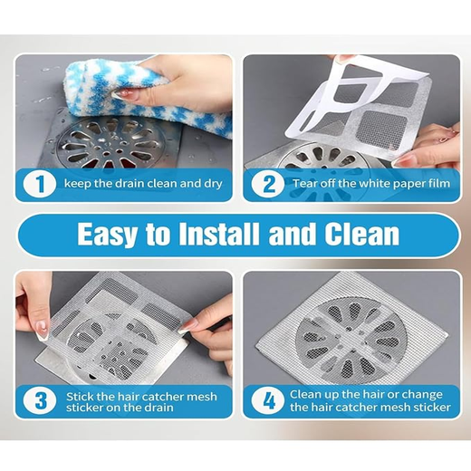 1Pc Disposable Drain Mesh Hair Catcher Sticker - Image 4
