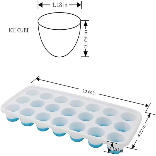 21 Cavity Pop Up Ice Cube Mold Tray - Image 3