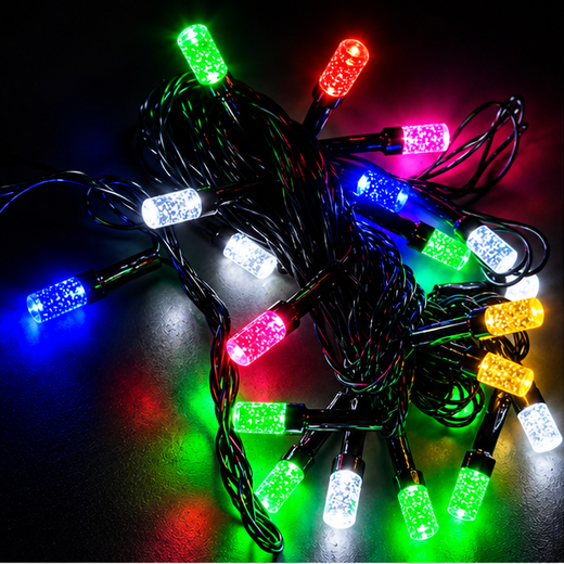 7M Long Fiber / Pinchu Multicolour String Light (24 Bulb) (Print: 10M) ✨