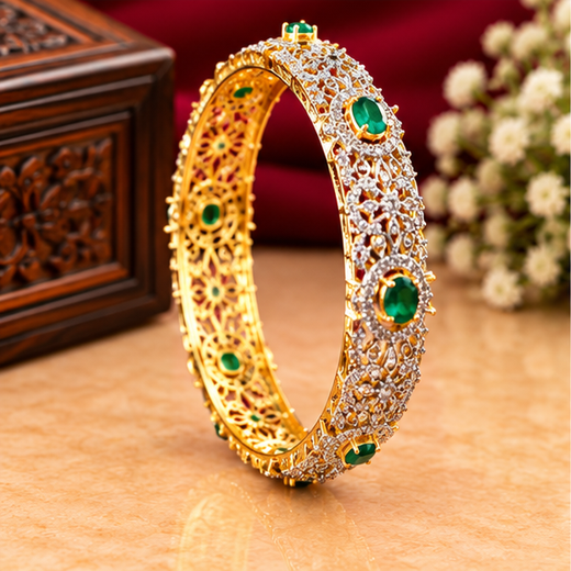 G.J Polishing with Flower Designed Bangle - Image 3