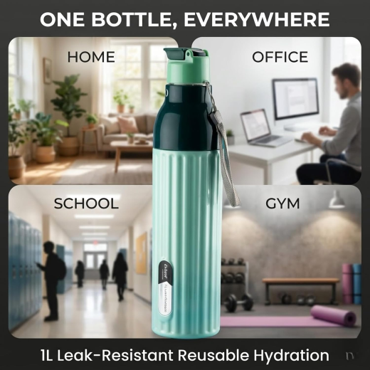 1000ml Aqua plastic Bottle - Image 4