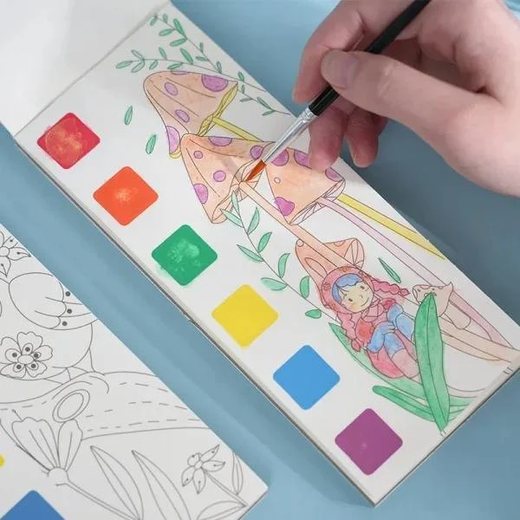 Coloring Water Drawing Books With Brush Pen - Image 3