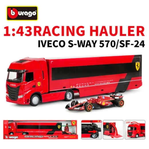 Burrago 1/43 #16 Racing Hauler